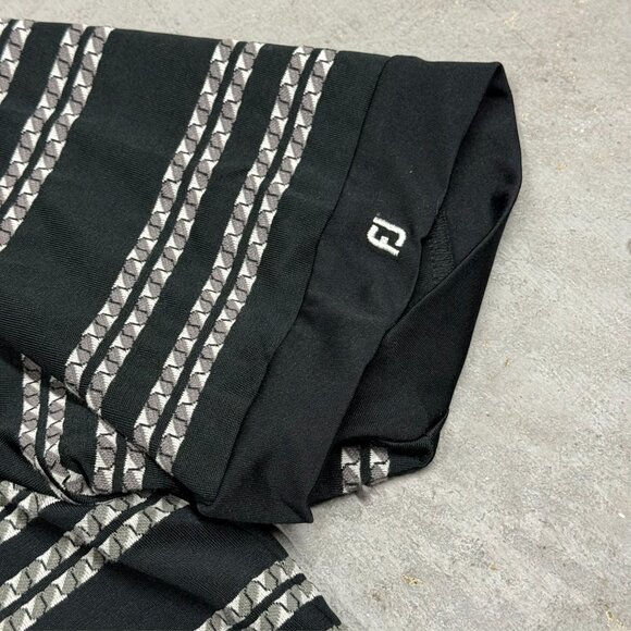 FootJoy Polo Golf Shirt Prodry Superlite Striped Short Sleeve Textured XL - Picture 5 of 9